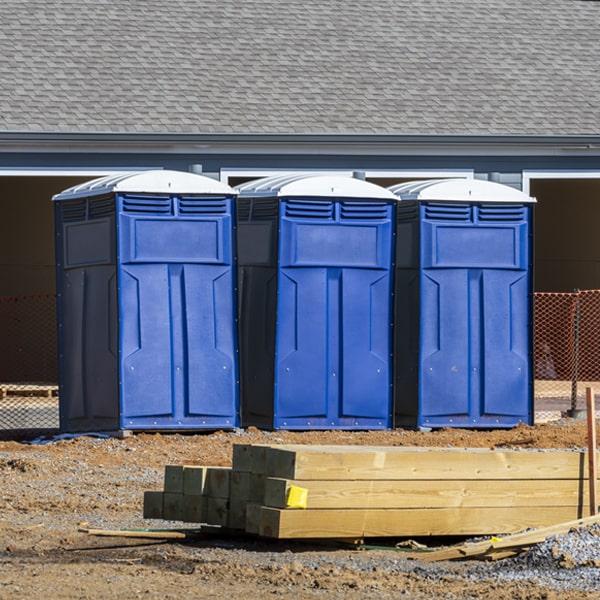 how can i report damages or issues with the portable restrooms during my rental period in Crab Orchard